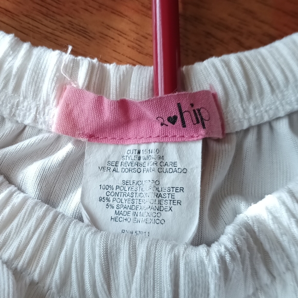 little girls shorts jumpsuit Sz 8 pink /blue striped ruffle elastic waist| Rompe - Picture 2 of 10